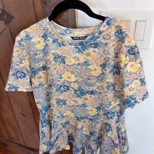 peplum floral top